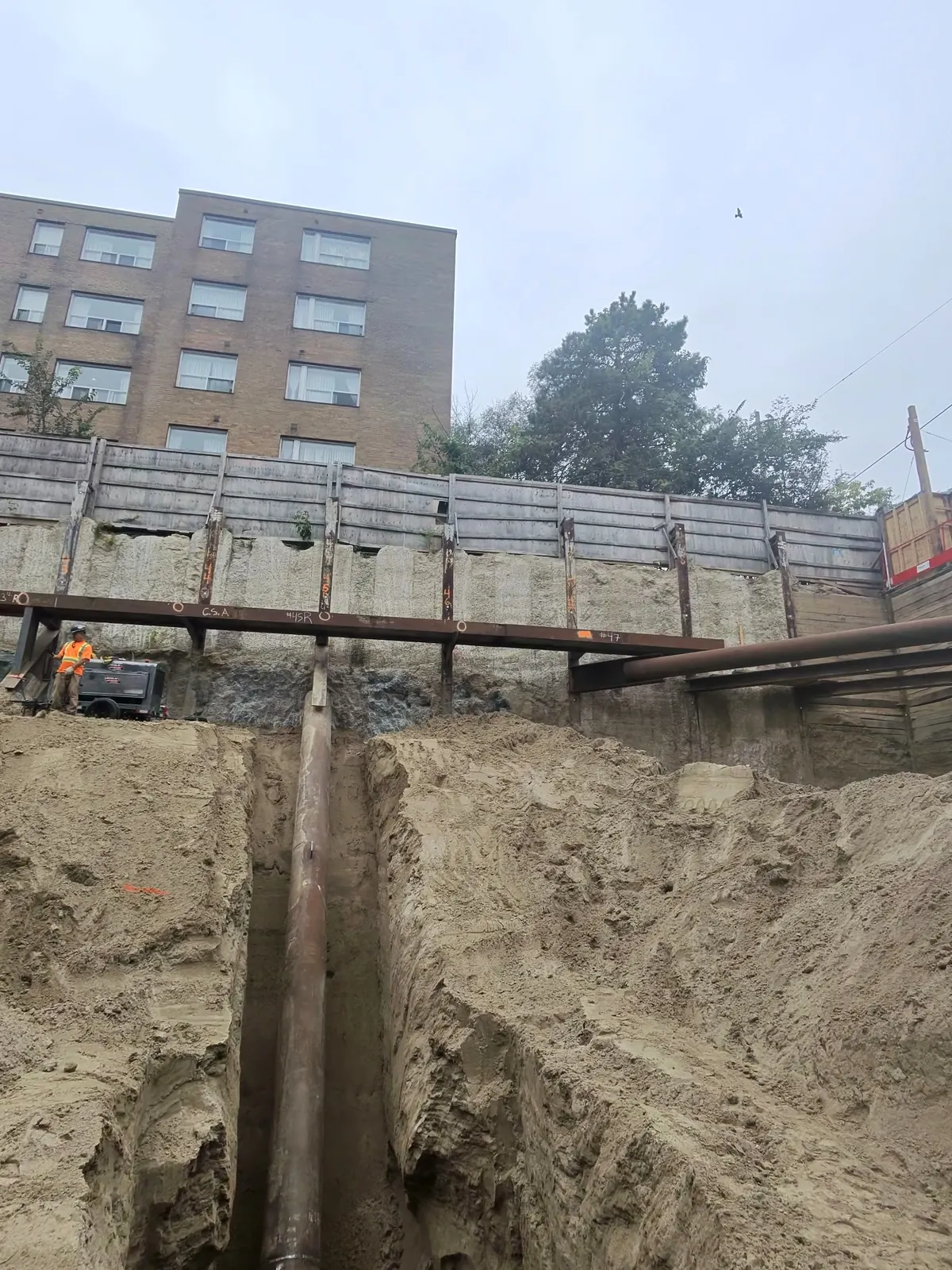 Riconstruct existing shoring and field welding project photograph