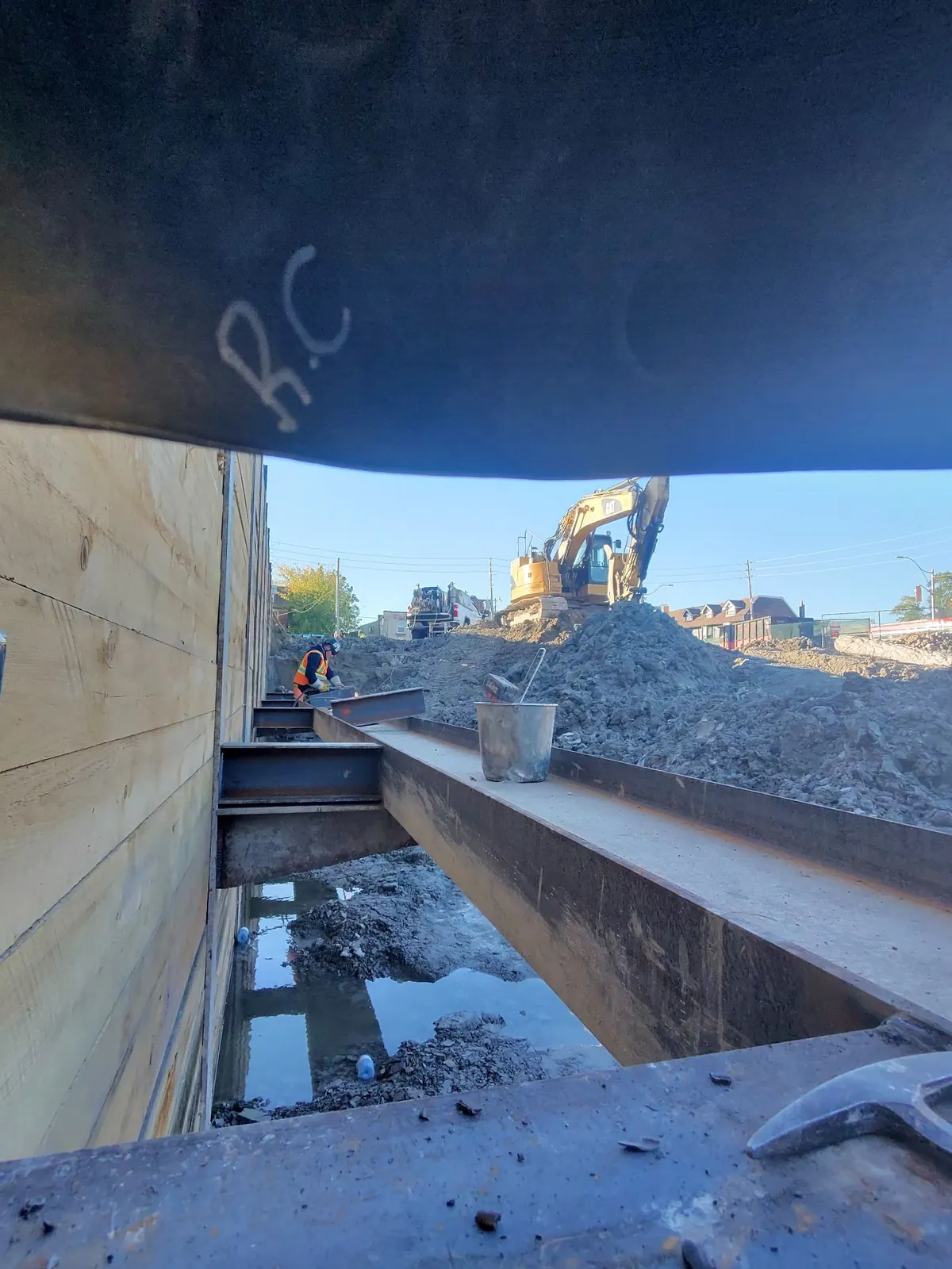Riconstruct existing shoring and field welding project photograph